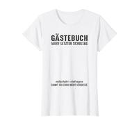 Guestbook Guestlist My Last Days at School Graduation Value Graphic T-Shirt, Women, White, XL