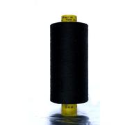 Gutermann Mara 120 All-Purpose Sewing Thread Set of 2 Polyester 1000 m Sewing Machine Thread UV Resistant, (Black, 2)