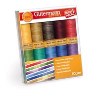 Gutermann Cotton Thread Set - 10 x 100m - Colour Assortment 1 731149