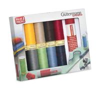 Gutermann Thread Set: Sew-All: 10 x 100m with Textile Glue Stick