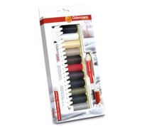 Gütermann creativ Sewing Thread Set with 11 spools Sew-All Thread 100 m in Basic Colours + one Measuring aid and one Seam-fix mini