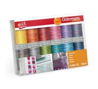 Gutermann No 30 Sulky Cotton Embroidery Thread Set Multicoloured - per pack