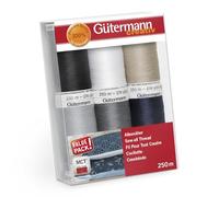 Gütermann creativ Sewing Thread Set with 6 spools Sew-All Thread 250 m in Different Colours