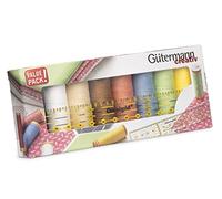 Gütermann creativ Sewing Thread Set with 8 spools Cotton C Ne 50 100 m in Bright Colours + a Omnigrid® Universal Ruler, 3 x 15 cm