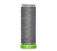 Gütermann Sew All Thread 723860 – 100% Recycled Polyester, 100 m, Grey 496