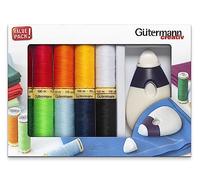 Gütermann Thread Set with Chalk Wheel, Polyester, Multicolor, 100m