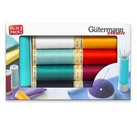 Gütermann Thread Set with Needle Twister, Polyester, Multicolor, 100m