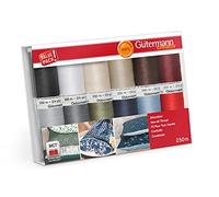 Gütermann - Gütermann Assorted Colours (250m) Sew-All Thread Set - 12 Pieces