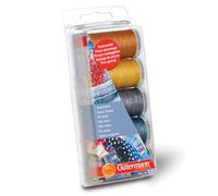 Gütermann Sewing Thread Set Jeans – 100% Polyester – 3×100m, 2×200m – 5 Assorted Colours