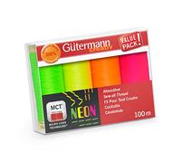Gütermann - Gütermann Assorted Colours Neon (100m) Sew-All Thread Set 1-4 Pieces