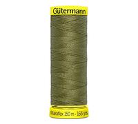 Gütermann Elastic Sewing Thread Maraflex 150m, Warm Olive