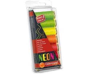 Gütermann Neon Threads - 7 spool value set