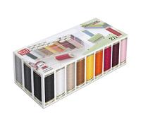 HexGuard Gütermann Sew-All Thread Set - 27x100m Popular Shades in Transparent Storage Box, Universal Polyester