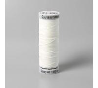 Gütermann Sulky Glowy No.40 100 m White - Fluorescent Embroidery Thread - Glow in the Dark - Polyester