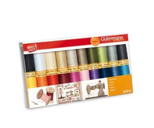 Gütermann Thread PACKS 100m Reels of Sew-All and Cotton Machine Sewing Thread