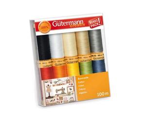 Gütermann Thread PACKS 100m Reels of Sew-All and Cotton Machine Sewing Thread