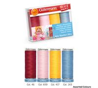 Gütermann Thread Set: Water Repellent: 4 x 100m: Assorted Value Packs Crafts