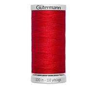 Gütermann Yarn M782 Extra Strong Sewing Thread Polyester 100 m Sewing Machine Yarn for All Heavily Stressed Seams (Red)