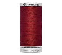 Gütermann Yarn M782 Extra Strong Sewing Thread Polyester 100 m Sewing Machine Yarn for All Heavily Stressed Seams (221 Dark Red)
