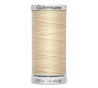 Gütermann Yarn M782 Extra Strong Sewing Thread Polyester 100 m Sewing Machine Yarn for All Heavily Stressed Seams (Cream)