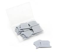 GUETNEU 20Pcs D/UK-2.5BG End Cover for DIN Rail Mounted Terminal Block, PA6 Rail Mounted Terminal Block End Cover