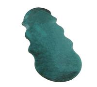 GueTTO Area Rug, Ultra Soft Natural Faux Rabbit Fur Rug, Plain Silky Non-Shed Super Soft Smooth Area Mat, Luxury Fluffy Carpet Rugs for Living Room, Bedroom, Bed Side,Green,60x200cm