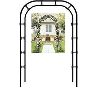 Metal Garden Arch Heavy Duty Arbor Trellis Wide 120cm 140cm 160cm 180cm 200cm 240cm 280cm 350cm Wedding Rose Arch Decoration Balloon Support Rack,W140*H230cm