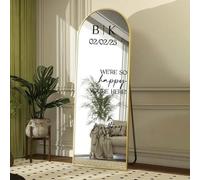 Gufacai Personalised Welcome to The Wedding Vinyl Mirror Sticker Name Date Sticker Wedding Sign Birthday Party Decoration