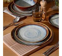Gufaith Melamine Dinnerware Sets,12Pcs Plate and Bowl Set,Unbreakable and Lightweight Dish Set,Great for Camping and RV,BPA free,Dishwasher Safe(Sandy Brown)