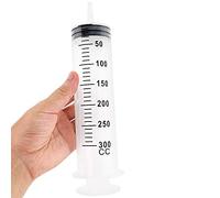 Gufastoe 1 x 300 ml large plastic syringe for industrial use, scientific laboratory experiments