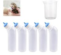 Gufastoe 5pcs Pet Feeding Mini Blue Silicone Nipple with Bottle for Puppy Dog Cat or Other Pets
