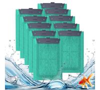 Gufastoe Pack of 10 Replacement Tetra Filter Pads with AlgoStop Depot Anti-Algae Agent, Compatible with Tetra EasyCrystal Filter 250 and EasyCrystal FilterBox 300, Suitable for Repto-DecoFilter