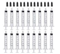 Gufastoe Pack of 40 3 ml syringes, oil dosing syringes (without needles) with caps, for small pet feeding, industrial precision application