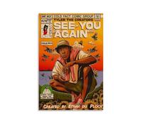 Gufatoo Tyler Poster The Creators Rapper Music Album Comics Vintage Music Posters for Room Aesthetic Canvas Wall Art Bedroom Decor16x24inch(40x60cm)