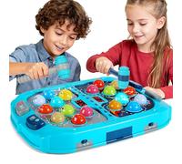Guffawz Whack-a-Mole Game for Kids, Interactive Hammer Toy with Lights & Sounds, PK Mode with 2 Hammers, Educational Pounding Game for Kids Ages 3-8, Gifts for Boys & Girls
