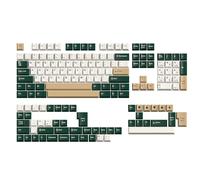 Guffercty kred Cherry Profile PBT Keycaps 156 Key Set, Fade Resistant Custom Keycaps Fit 60%/65%/75%/80%/TKL/100% Mechanical Keyboard (British Racing)