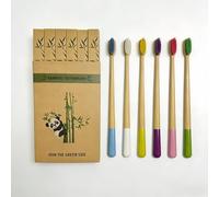 Gufiky Bamboo Toothbrushes Soft Bristles 6 Pack,Eco-Friendly Natural Wooden Toothbrush, Biodegradable, BPA Free Cone Bamboo Handle Tooth Brush for Adults