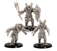 Gug Monster Miniatures Set - 3 Horror Creature Models for Tabletop RPGs | 28mm-32mm Scale Fantasy Figures | DnD, Pathfinder, Wargames | Epic Miniatures Licensed | Resin Unpainted Figures