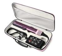 Guganas PU Hard Travel Case for Dyson Airstrait HT01 Straightener & Power Supply, Waterproof Shockproof Storage Carrying Case, Pink, Caryying