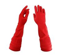 guGDTUcfg Clean gloves, Long Sleeved Waterproof Latex Tool Gloves Dishwashing, Kitchen(A L)