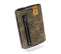 GUGGIARI® Cards, Notes, Coins RFID Wallet with Strap - Soft PU Leather Trifold Wallet for Men - Compact Slim Wallet with Coin Pocket (Green)