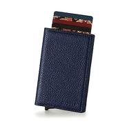 GUGGIARI® Credit Card Holder with Coin Compartment and Magnetic Closure - Aluminium RFID Card Holder - Mini Wallet Men - Thin Wallet for Men-Blue