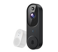 Guggre 1080P Video Doorbell Camera, Smart Human Detection, Cloud Storage, Chime Included, Live View, 2-Way Audio, IR Night Vision, Wide-Angle Lens, Indoor/Outdoor Surveillance