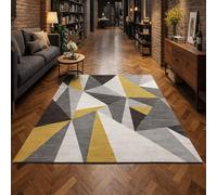 GUGJHFVH Hallway Rugs Non Slip Kitchen Runner Mat Front Door Entryway Bedroom Washable Soft Area Low Pile Rugs Modern Geometric Gray, 80x150cm