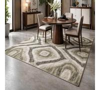 GUGJHFVH Long Rugs for Hallway, Kitchen Carpets Non Slip Washable Floor Carpet Laundry Room Rugs Geometric Black, 80x180cm