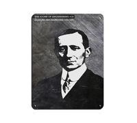 Guglielmo Marconi - The Icons of Engineering Tin Sign Vintage Metal Pub Club Cafe Bar Home Wall Art Decoration Poster Retro 12x16inch(30x40cm)