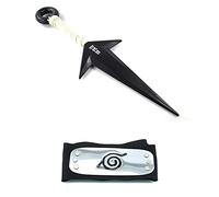 GUGUBU Naruto Shippuden Minato Namikaze Yondaime 4th Hokage Cosplay Plastic White Kunai Leaf Headband Set