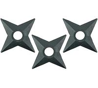 GUGUBU Naruto Shippuden Ninja PVC Cosplay Plastic Shuriken 3 Piece Set with Display box