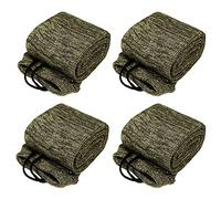 GUGULUZA 4-Pack Thick Gun Socks for Storage Rifle and Shotguns with or without Scope, Silicone-Treated, Drawstring Closure, 52 Inches (Camo - 4 Pack)