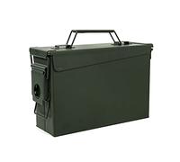 GUGULUZA Metal Ammo Box Ammunition Storage Tool Can with Flip Top Army Green 30 Cal